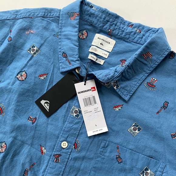 Quicksilver 4th of July Short Sleeve Shirt - Picture 4 of 10